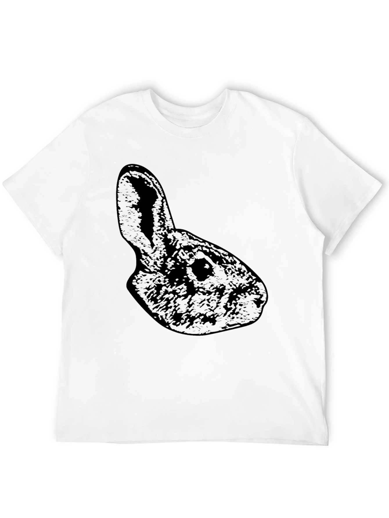 Black Rabbit Silhouette Graphic T-Shirt