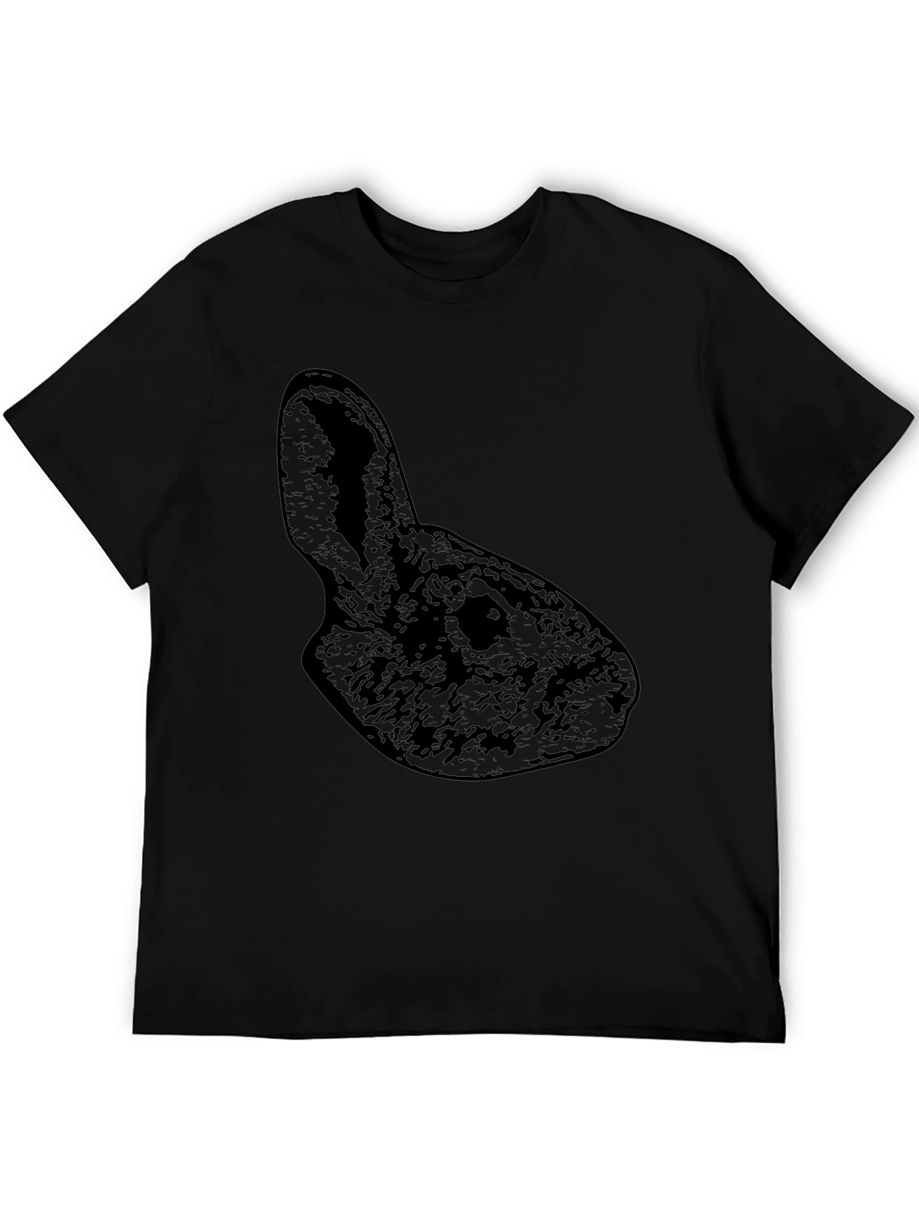 Black Rabbit Silhouette Graphic T-Shirt