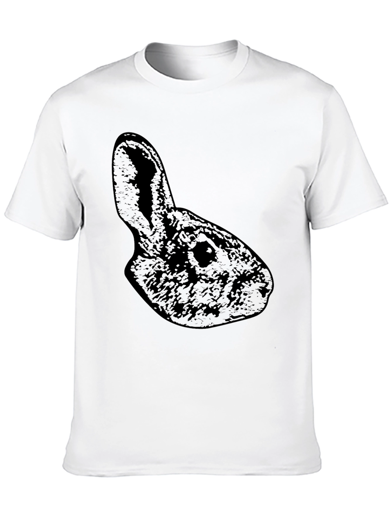 Black Rabbit Silhouette Graphic T-Shirt