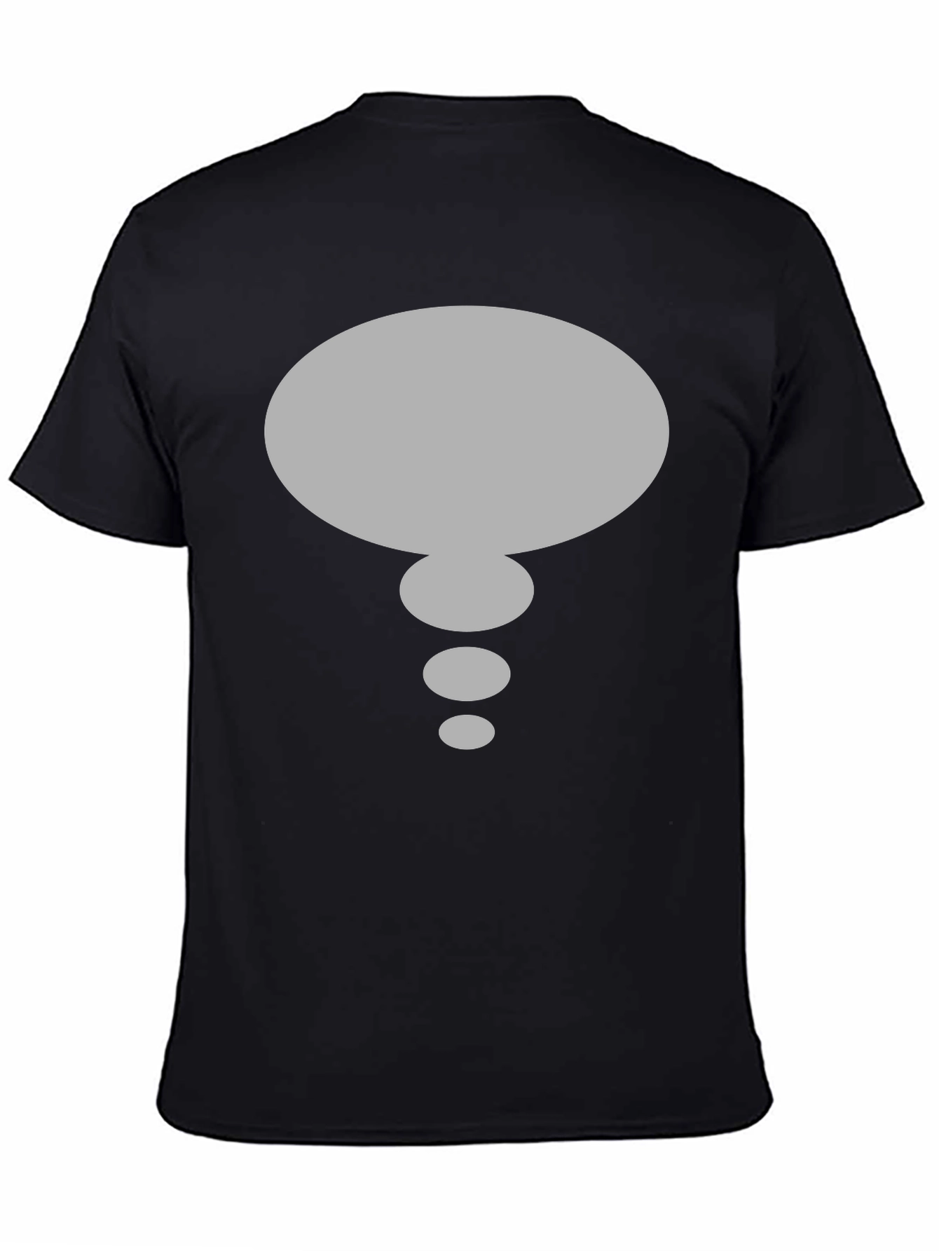 Speech Bubble T-Shirt - Black Cotton Graphic Tee