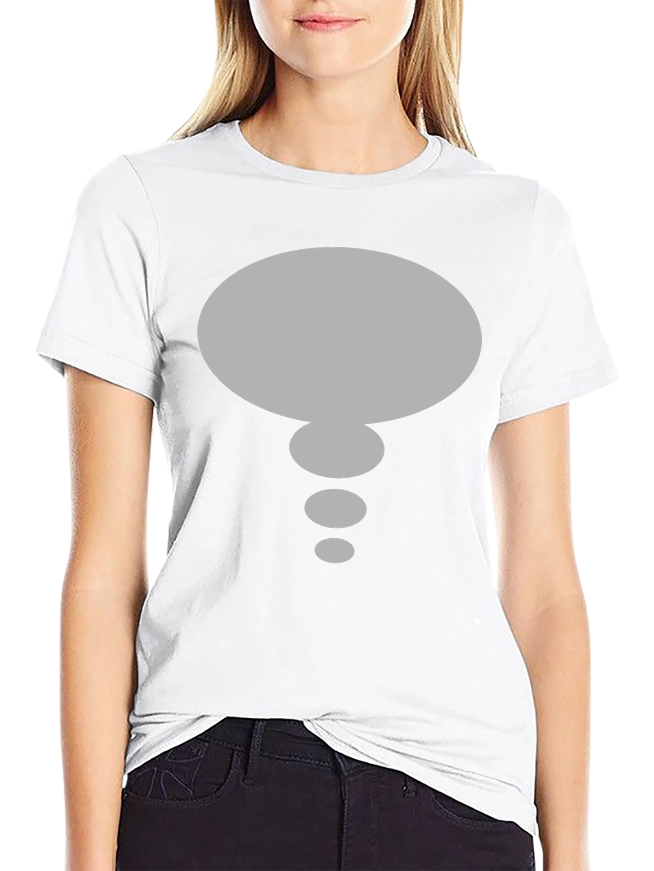 Speech Bubble T-Shirt - Black Cotton Graphic Tee
