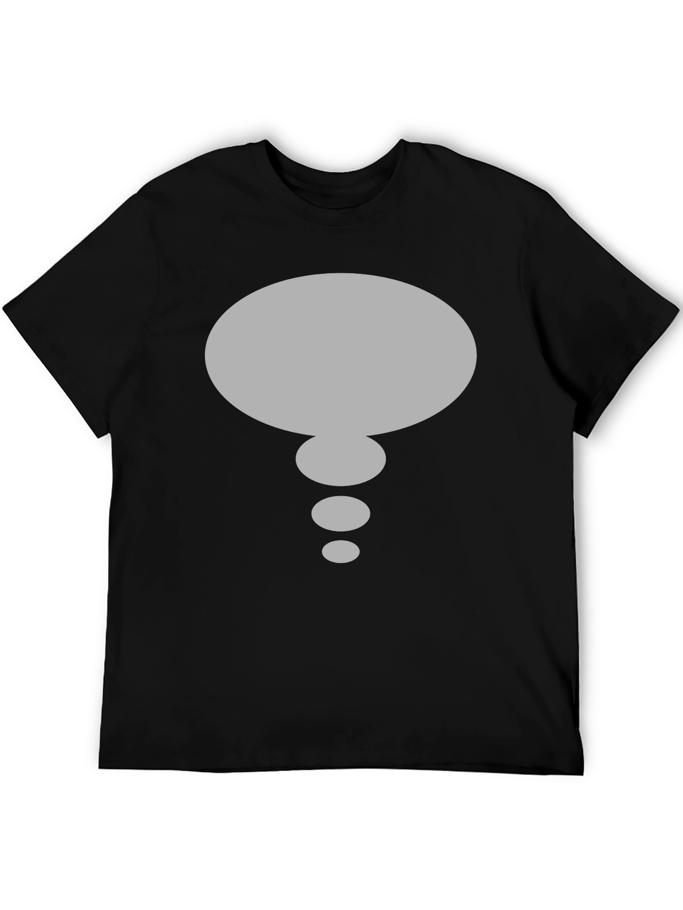 Speech Bubble T-Shirt - Black Cotton Graphic Tee