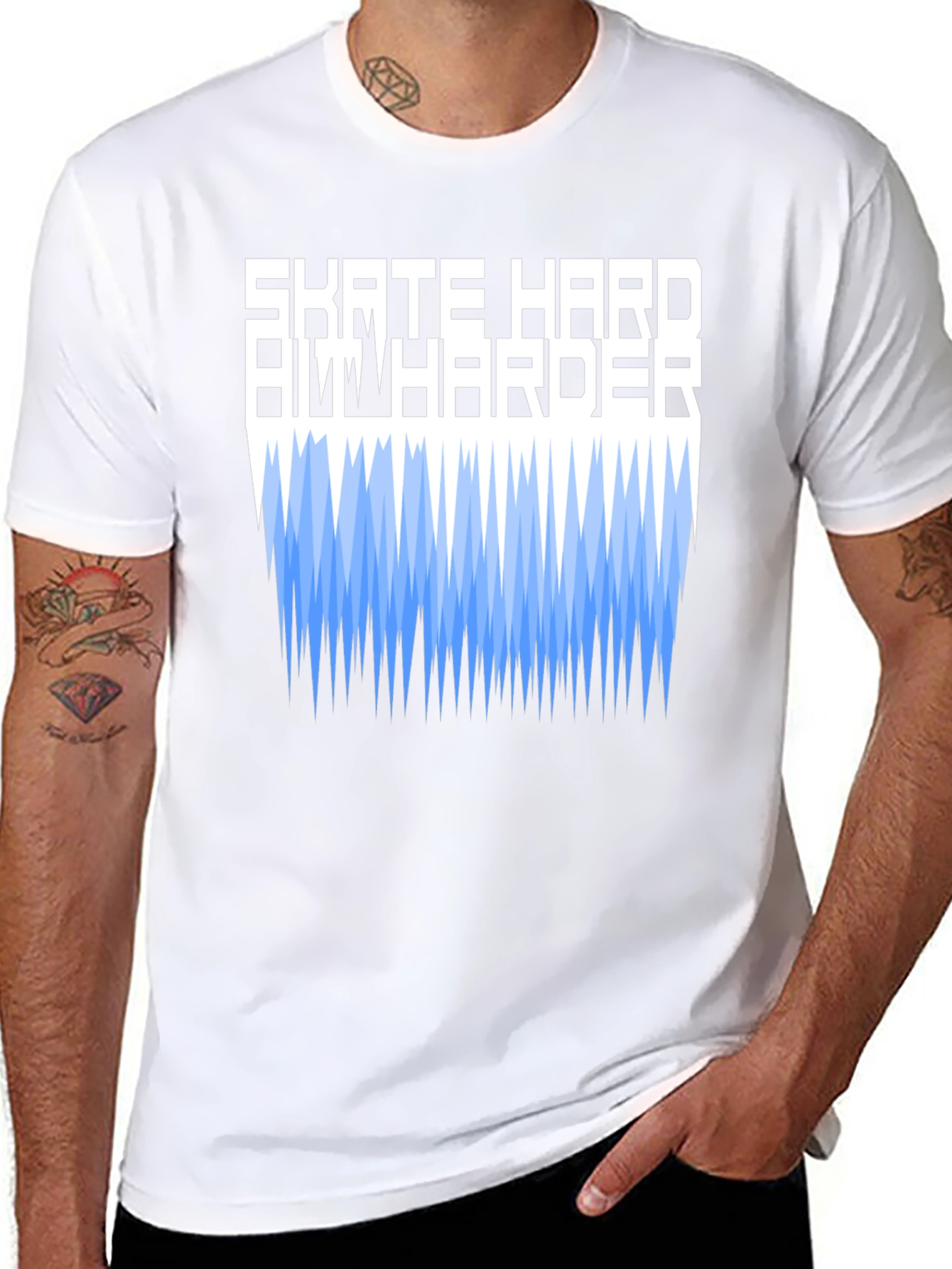 Skate Hard Ride Harder Graphic T-Shirt