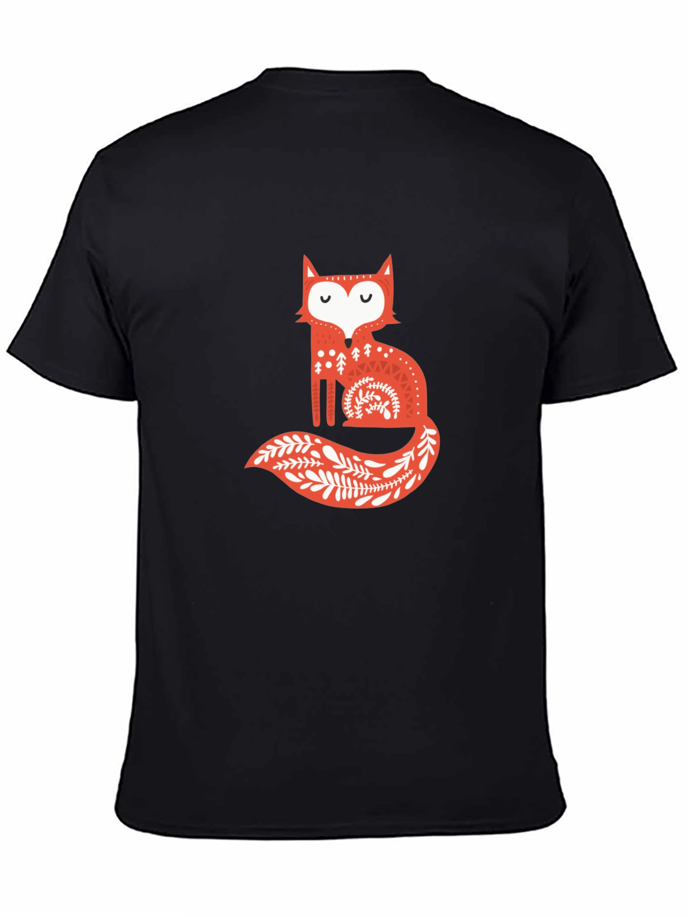 Fox Graphic Tee - Stylish Black T-Shirt