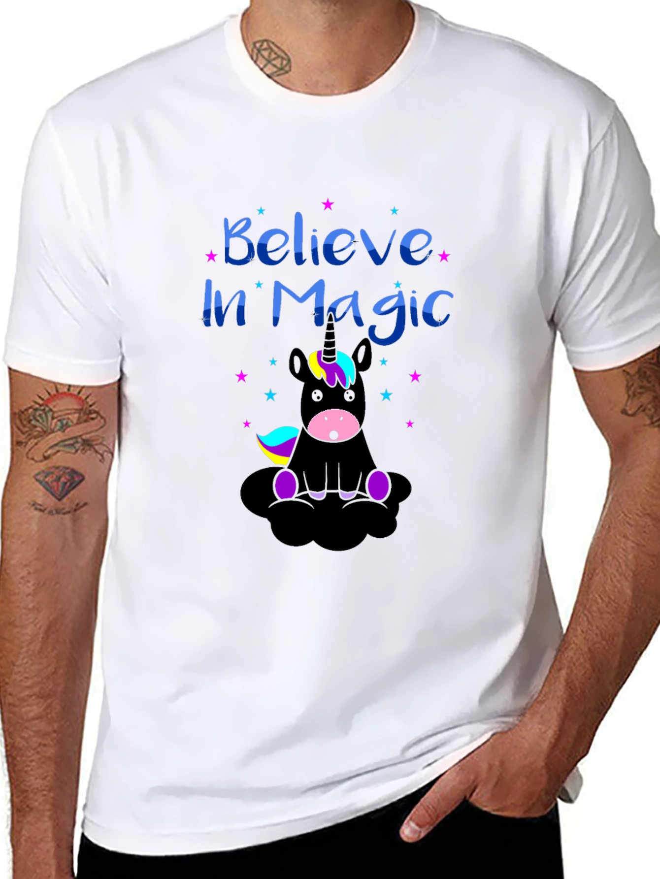 Believe in Magic Unicorn Graphic Tee