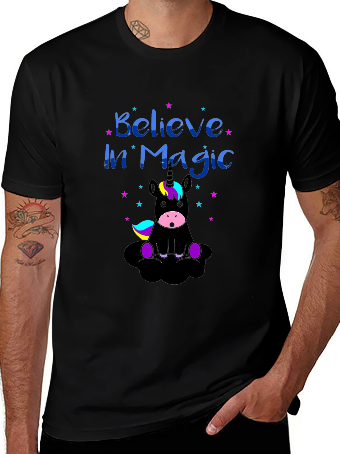 Believe in Magic Unicorn Graphic Tee