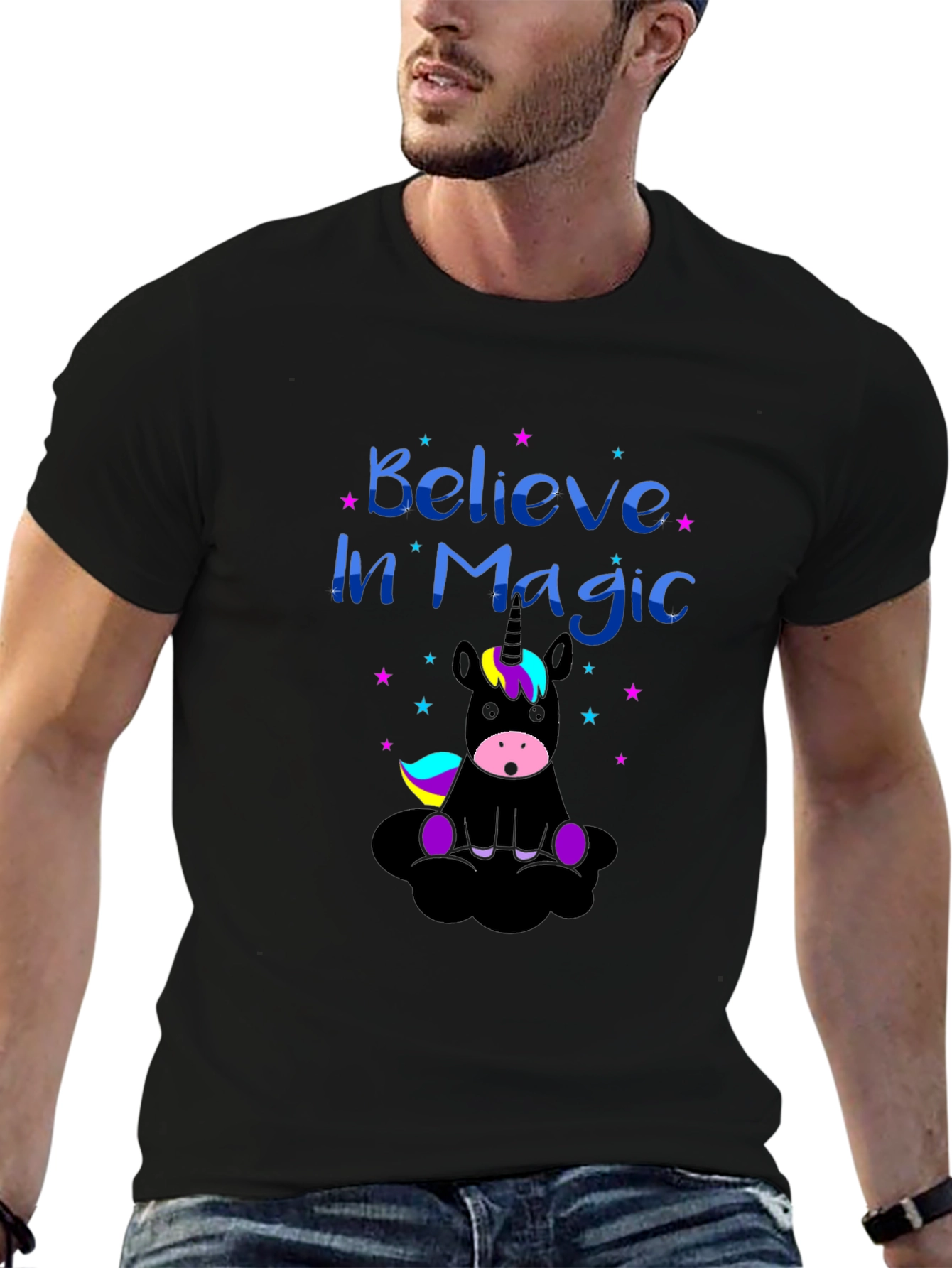 Believe in Magic Unicorn Graphic Tee