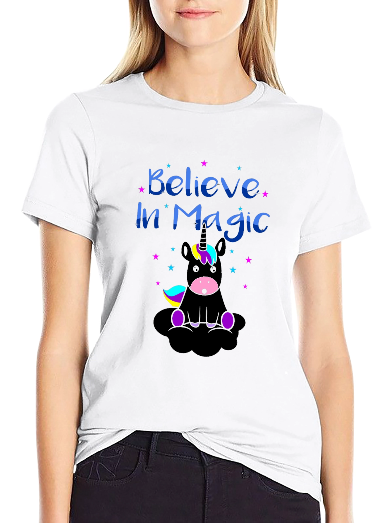 Believe in Magic Unicorn Graphic Tee