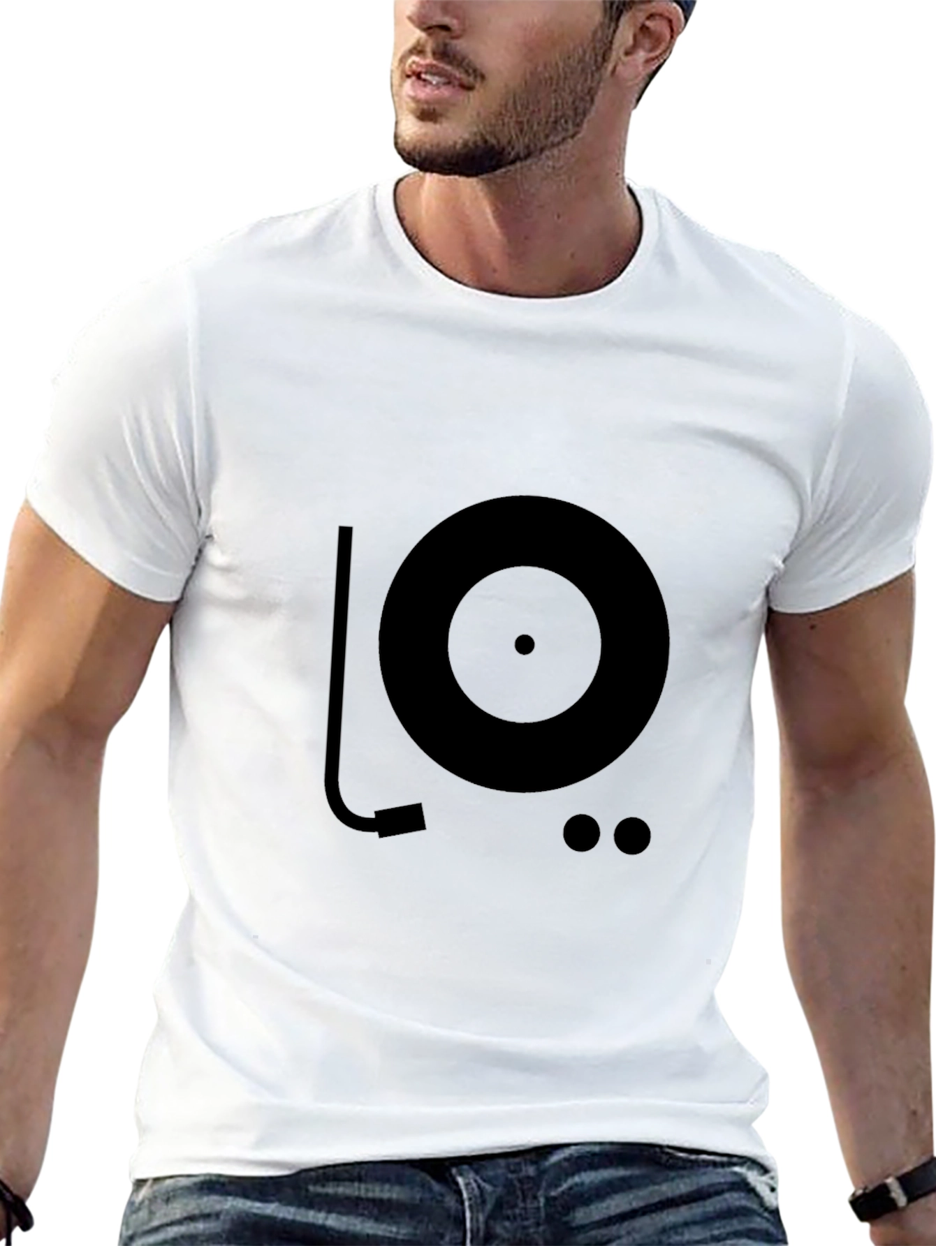 Turntable Graphic T-Shirt - DJ Music Lover Tee