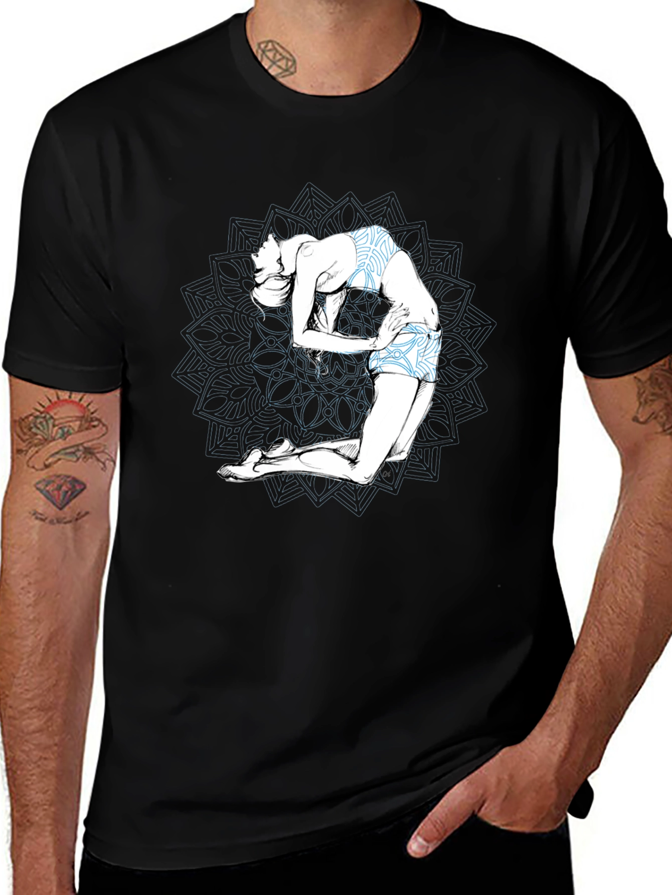 Yoga Pose Graphic Tee - Stylish Comfort