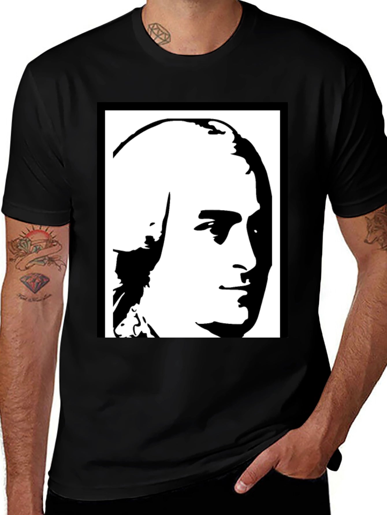 Historical Portrait Graphic Tee