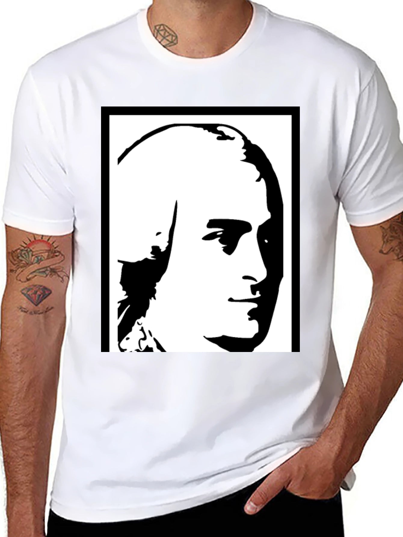 Historical Portrait Graphic Tee