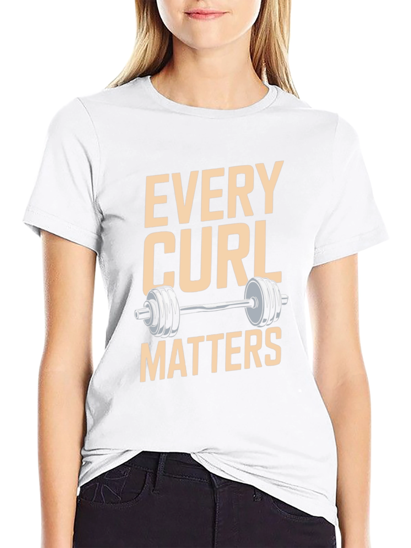 Every Curl Matters Gym T-Shirt - Black Fitness Tee