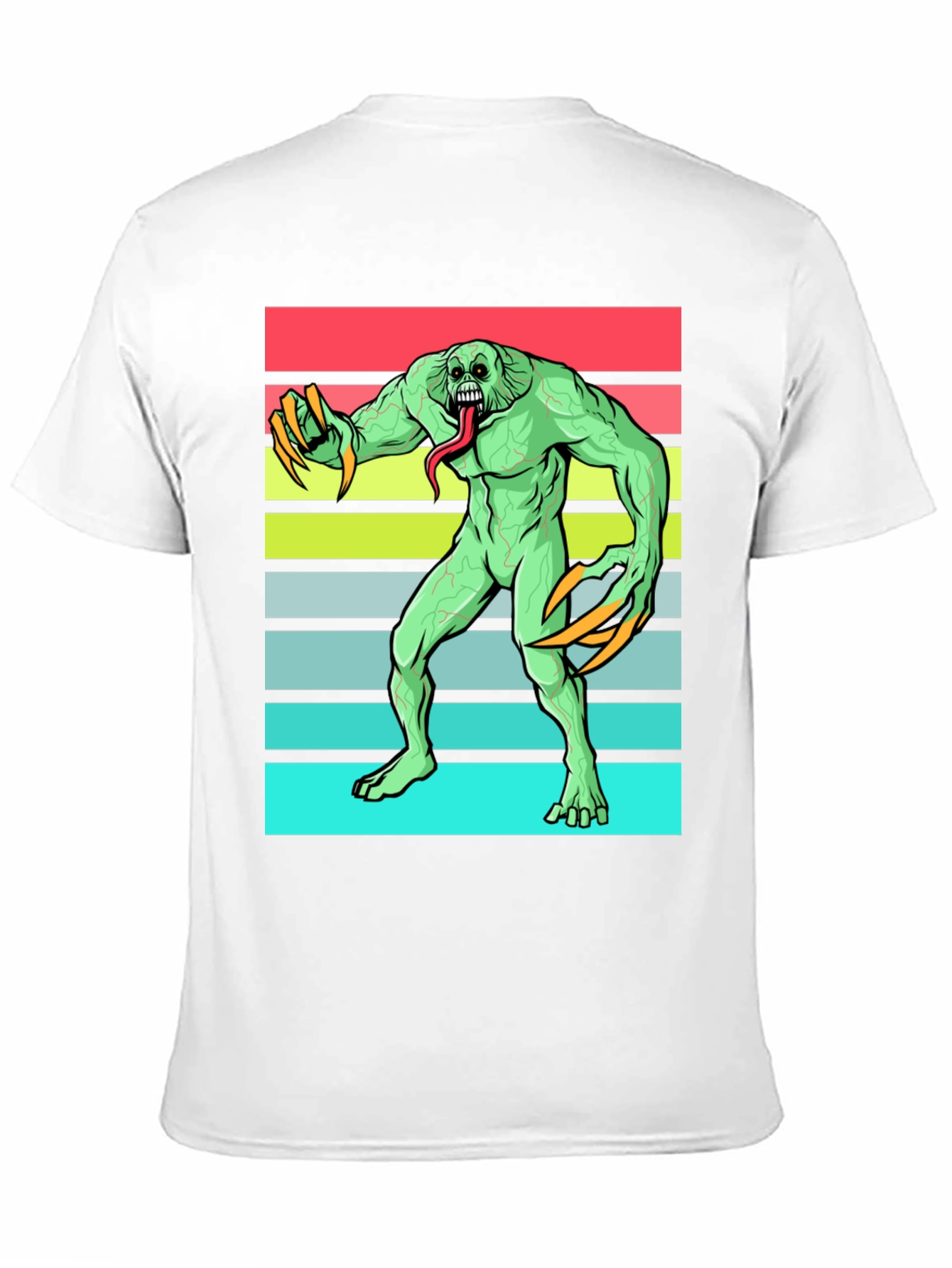 Monster Graphic Tee - Retro Horror Style