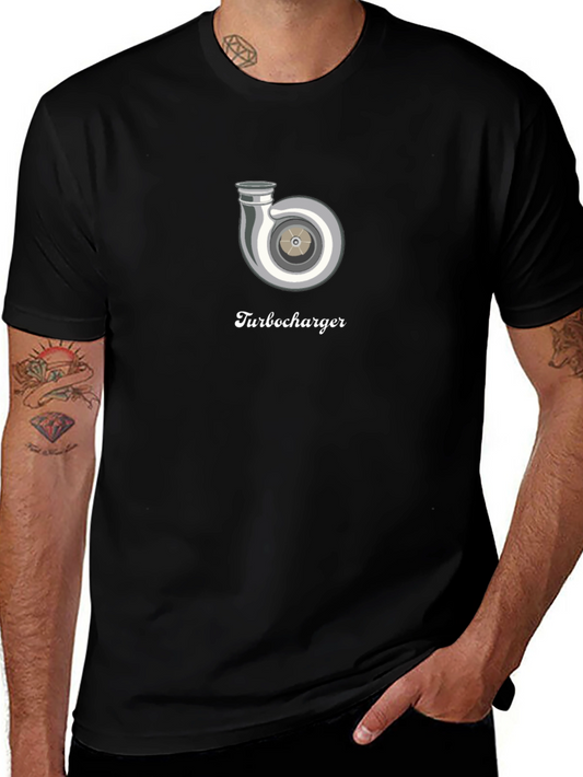 Turbocharger Graphic Tee - Black Cotton Comfort Fit