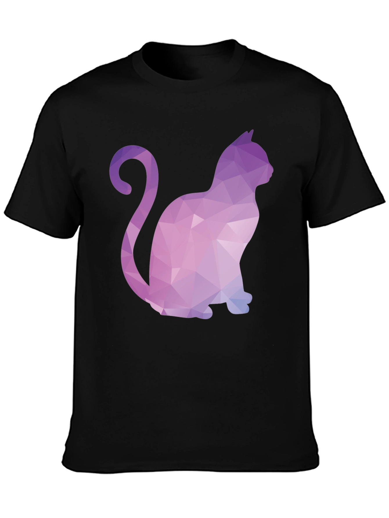 Geometric Cat T-Shirt - Stylish & Unique Design