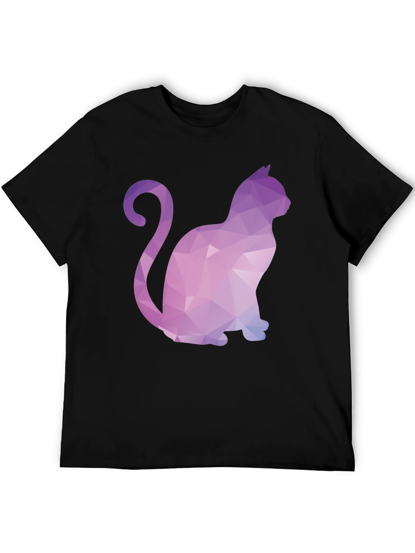 Geometric Cat T-Shirt - Stylish & Unique Design