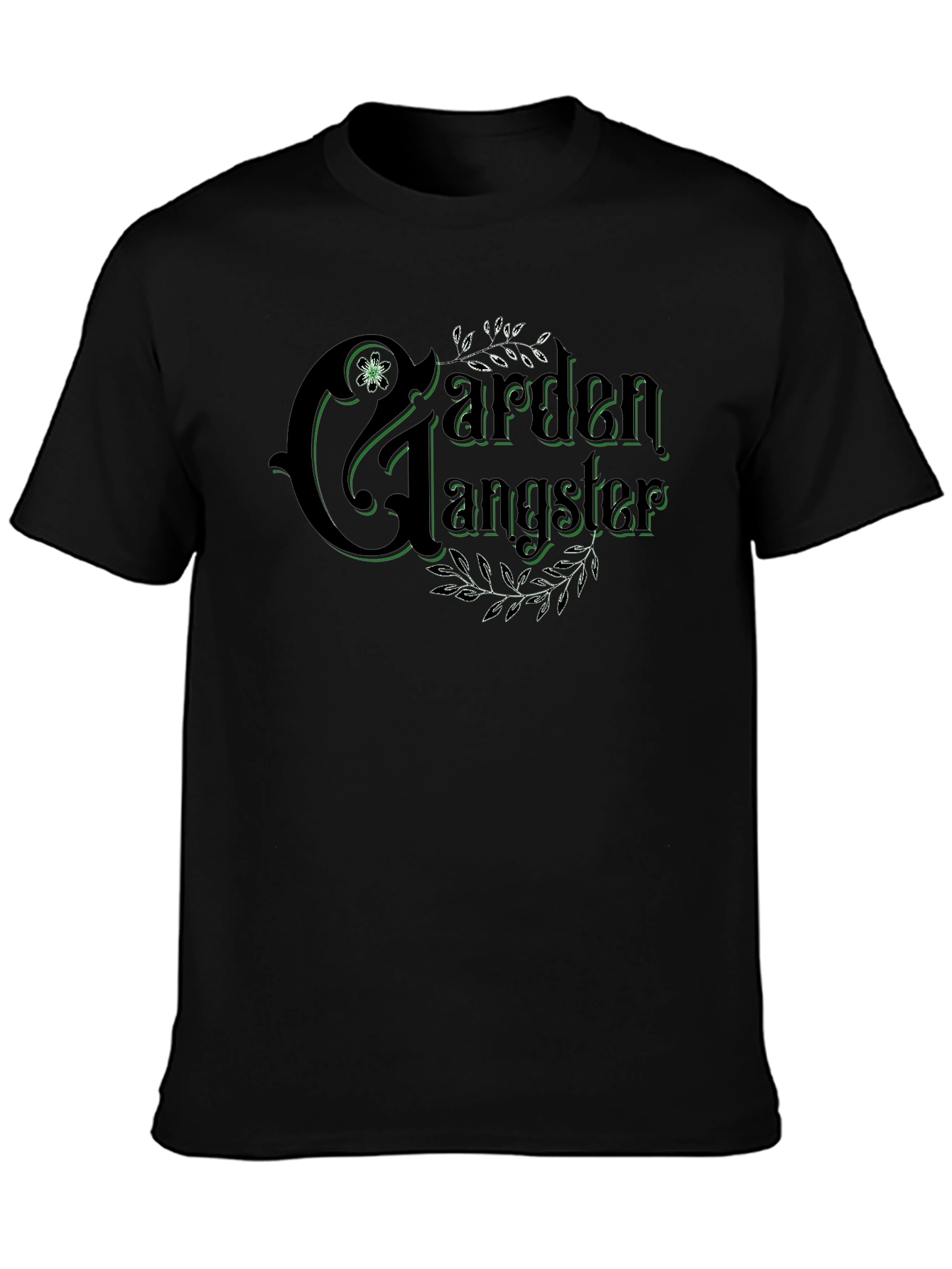 Garden Gangster Black T-Shirt