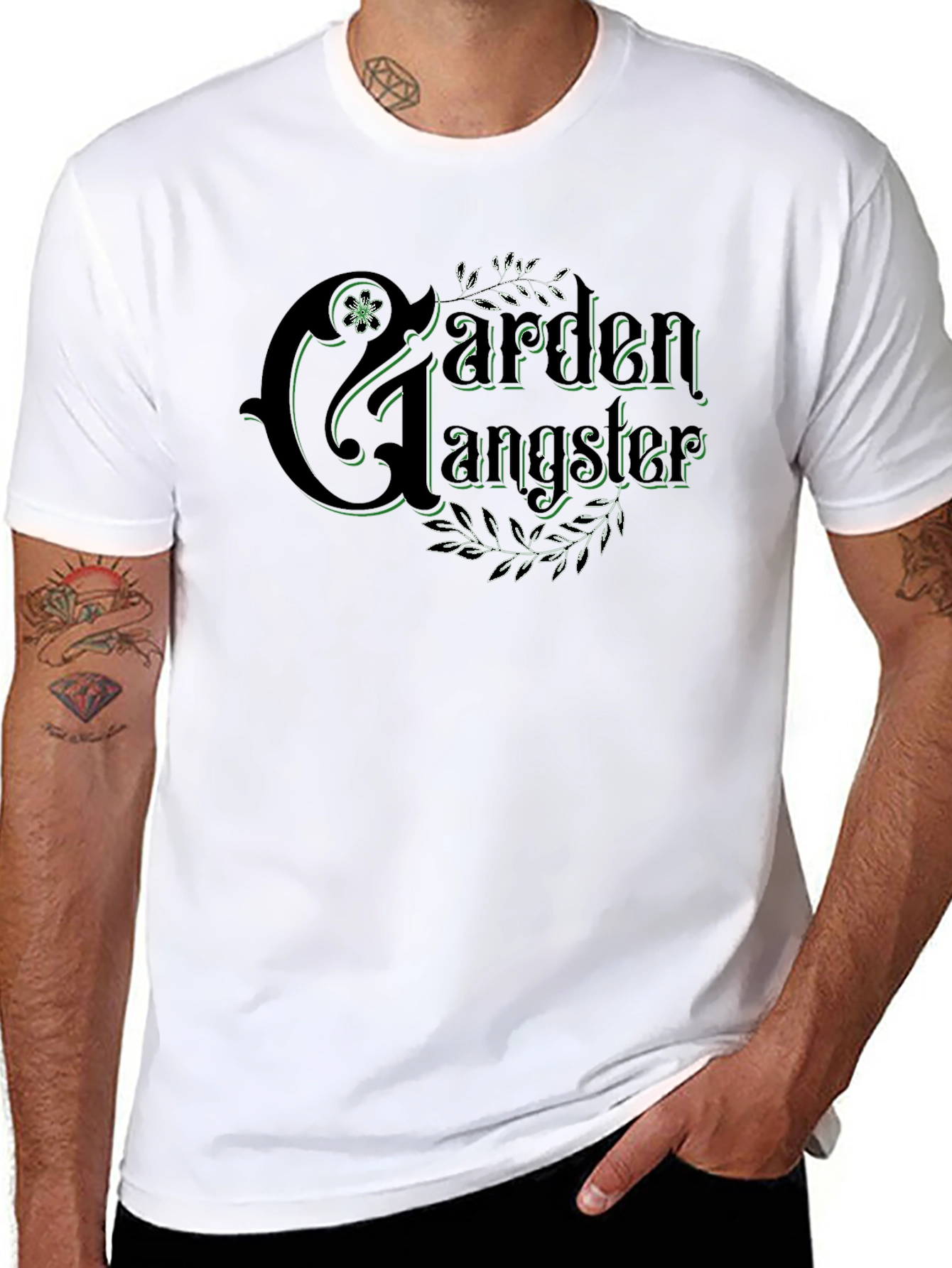 Garden Gangster Black T-Shirt