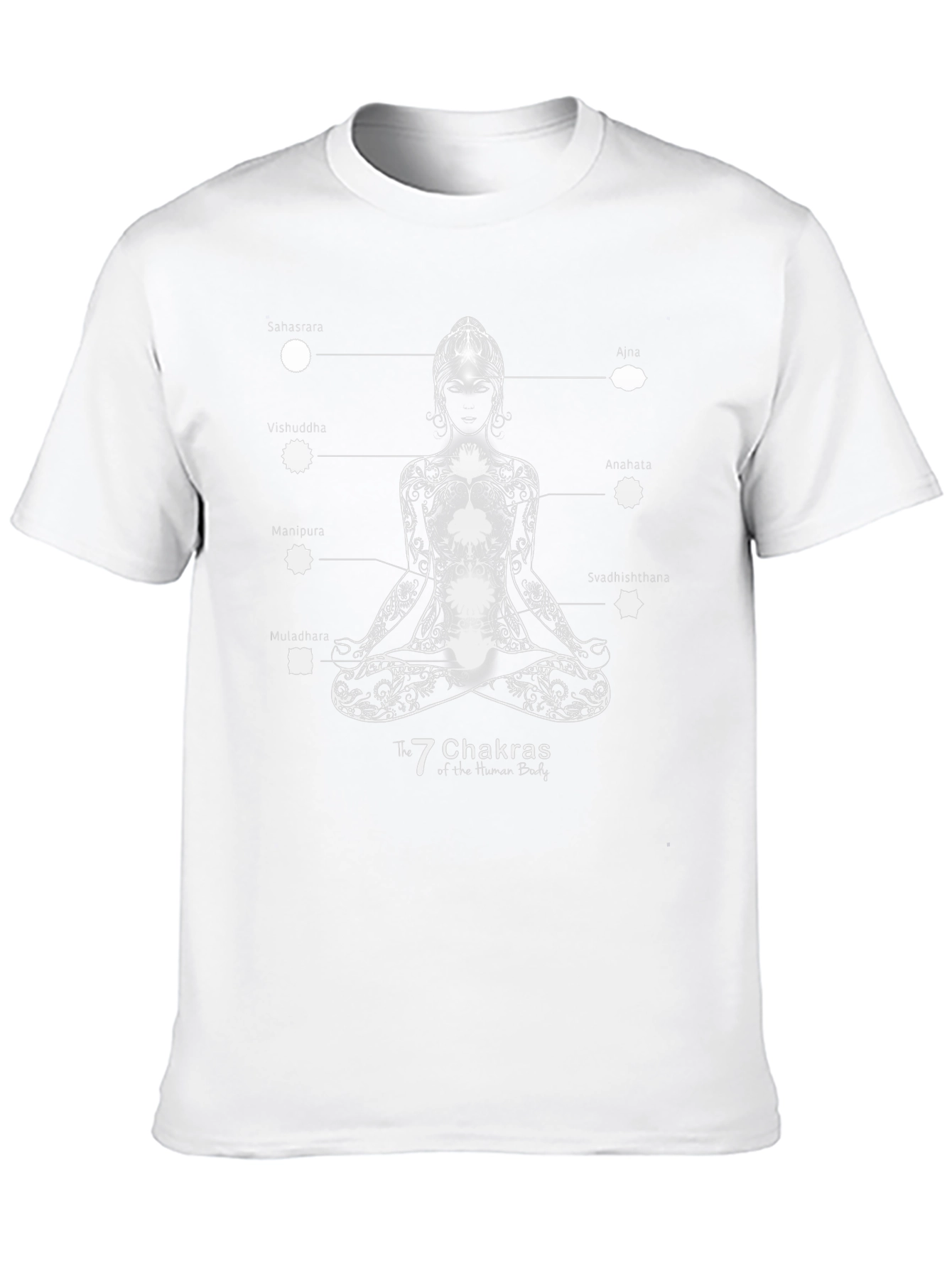 Chakra T-Shirt - Yoga Meditation Black Tee