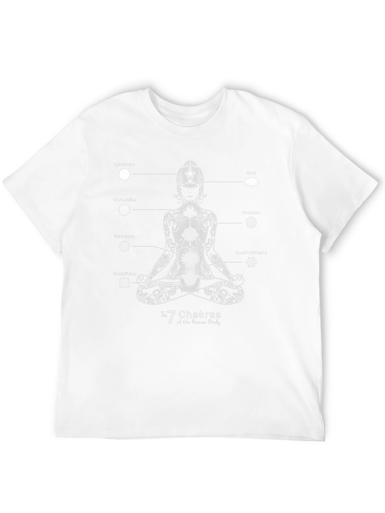 Chakra T-Shirt - Yoga Meditation Black Tee