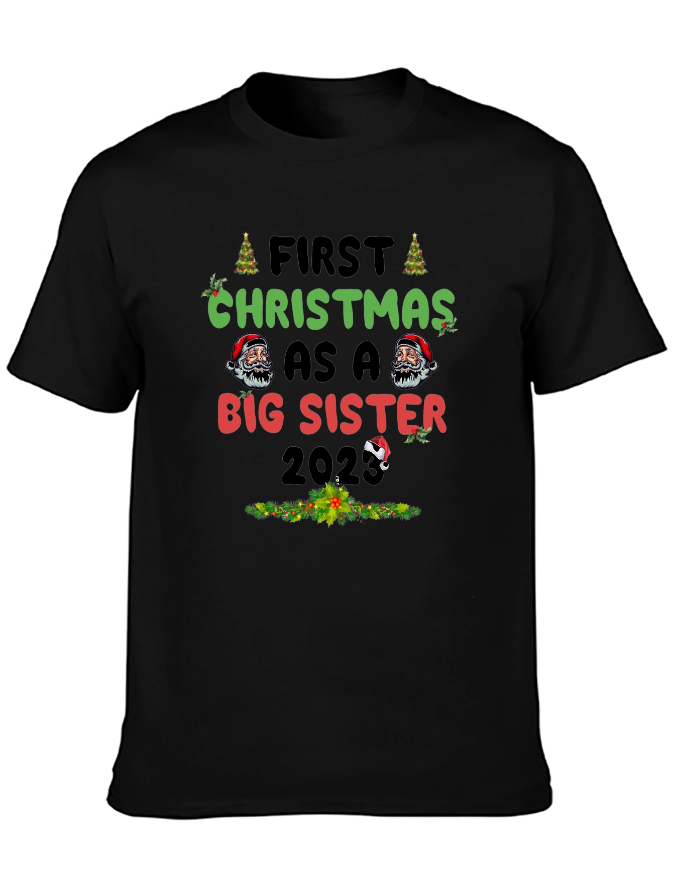 First Christmas as a Big Sister 2023 T-Shirt