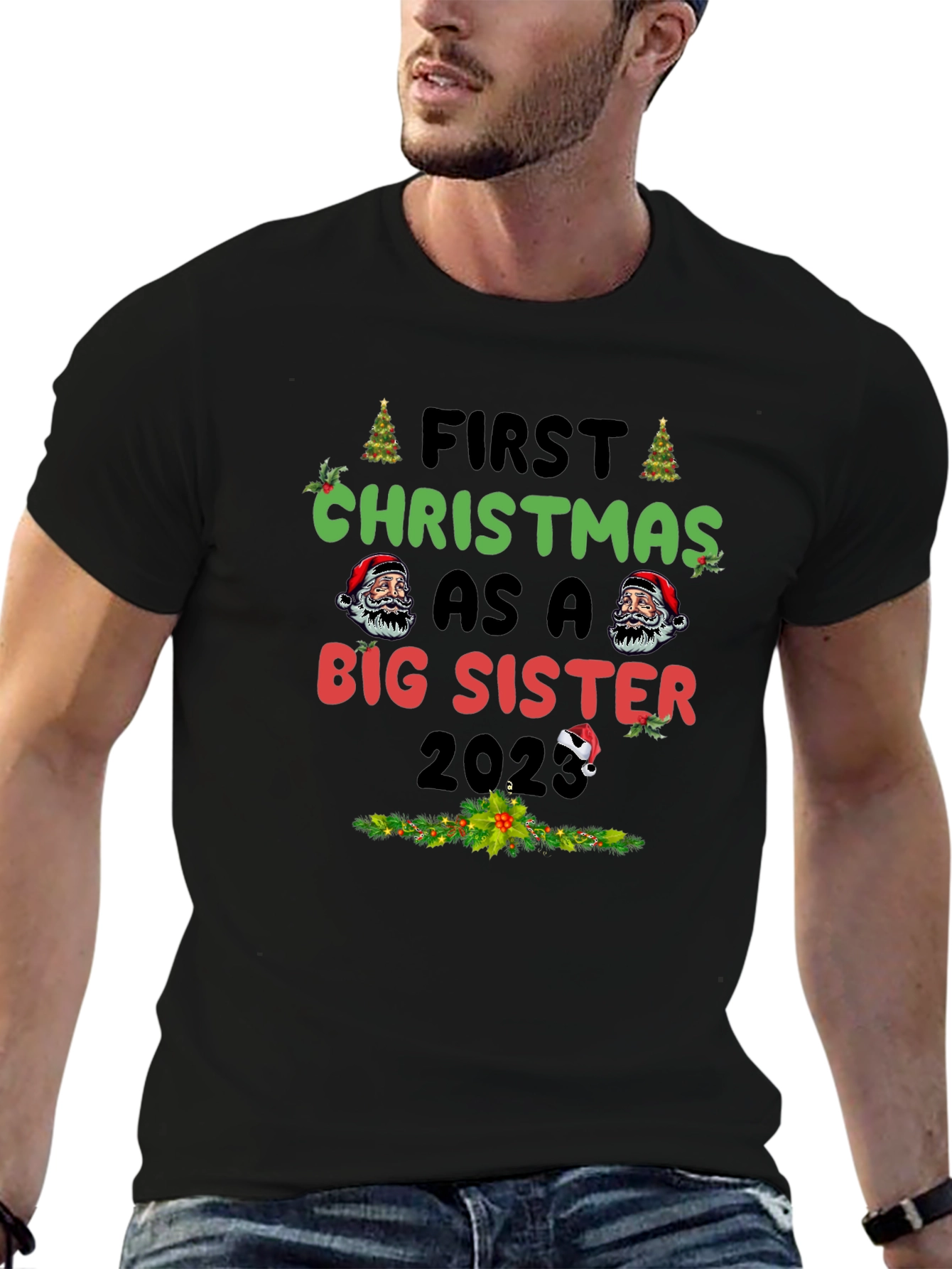 First Christmas as a Big Sister 2023 T-Shirt
