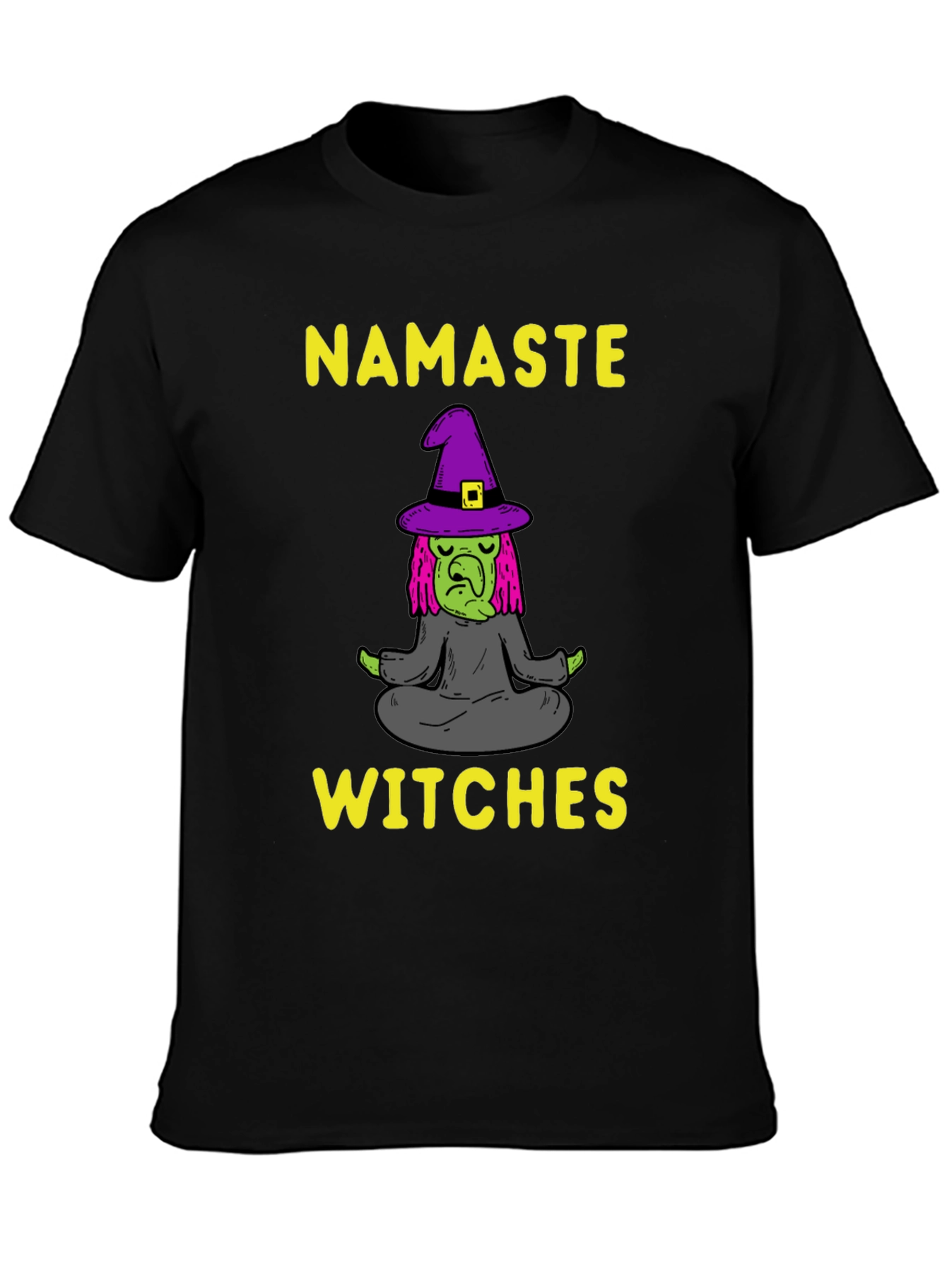 Namaste Witches T-Shirt - Yoga Witch Tee