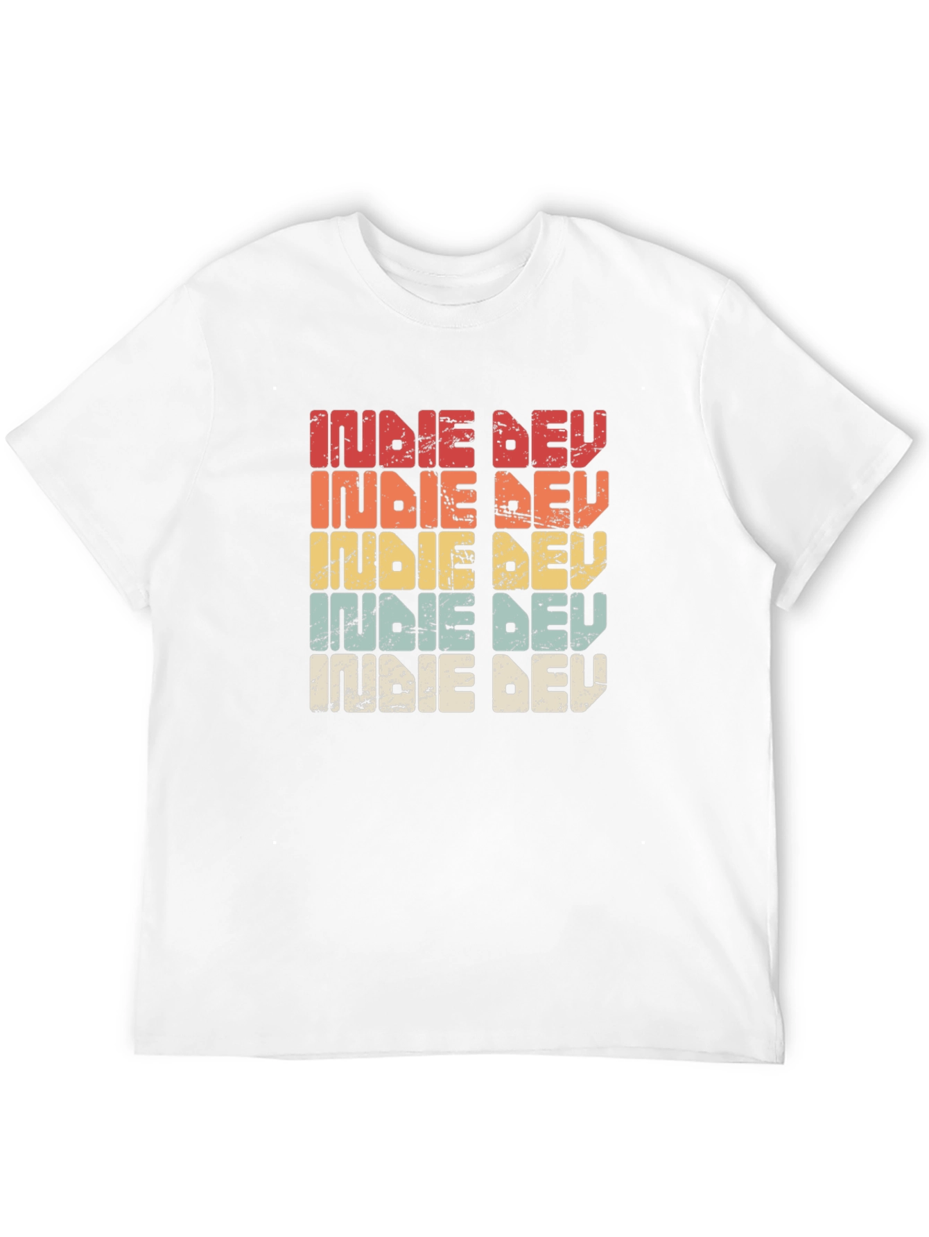 Indie Dev Retro Style Graphic T-Shirt - Developer Gift
