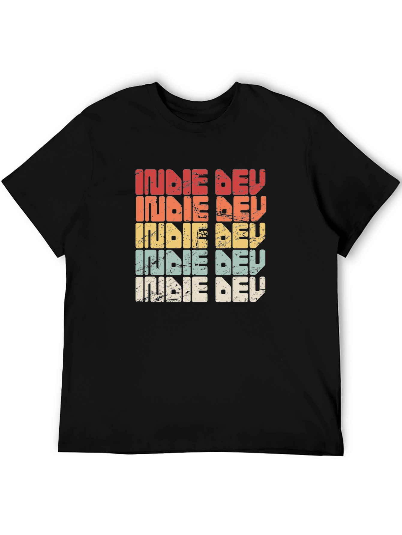 Indie Dev Retro Style Graphic T-Shirt - Developer Gift