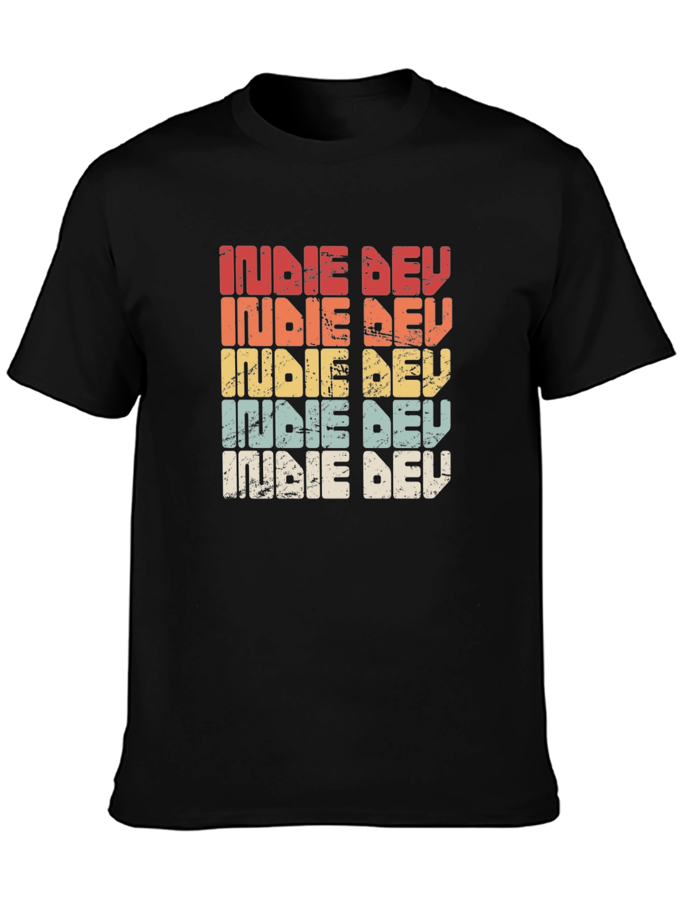 Indie Dev Retro Style Graphic T-Shirt - Developer Gift