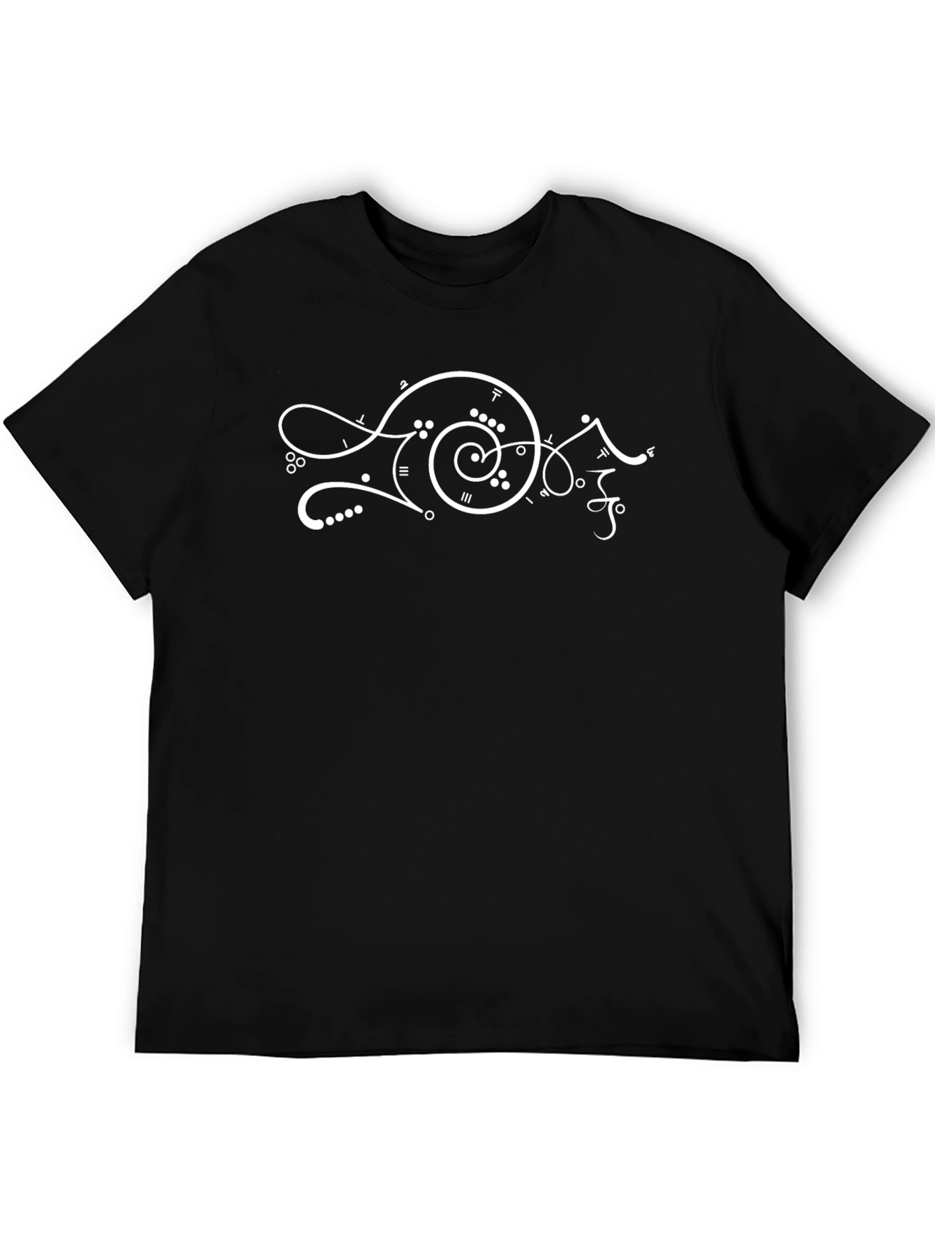 Symbolic Graphic Tee - Soft Cotton Black T-Shirt