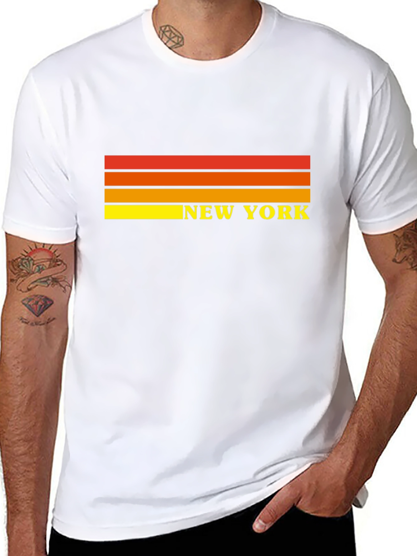 Retro New York Striped T-Shirt