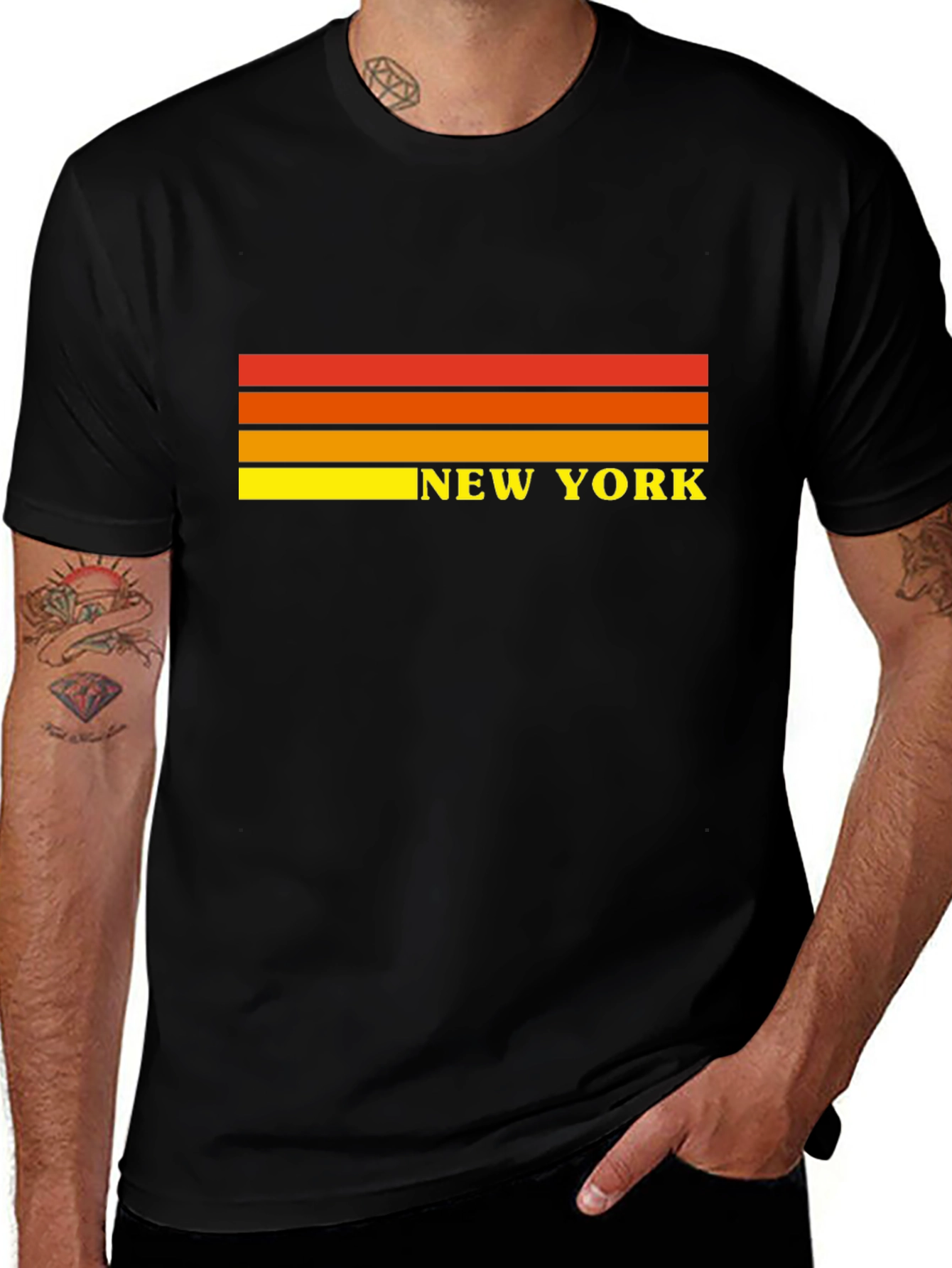 Retro New York Striped T-Shirt