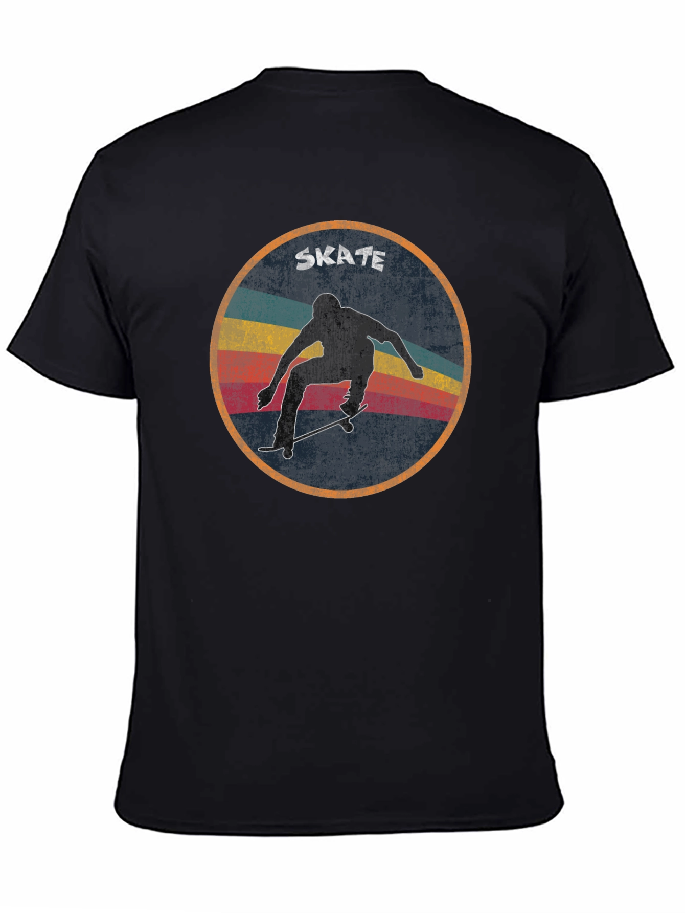 Retro Skate T-Shirt - Black