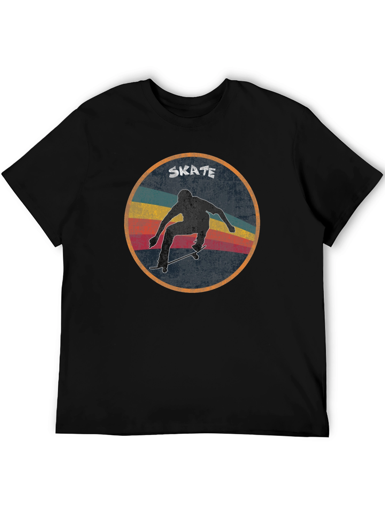 Retro Skate T-Shirt - Black