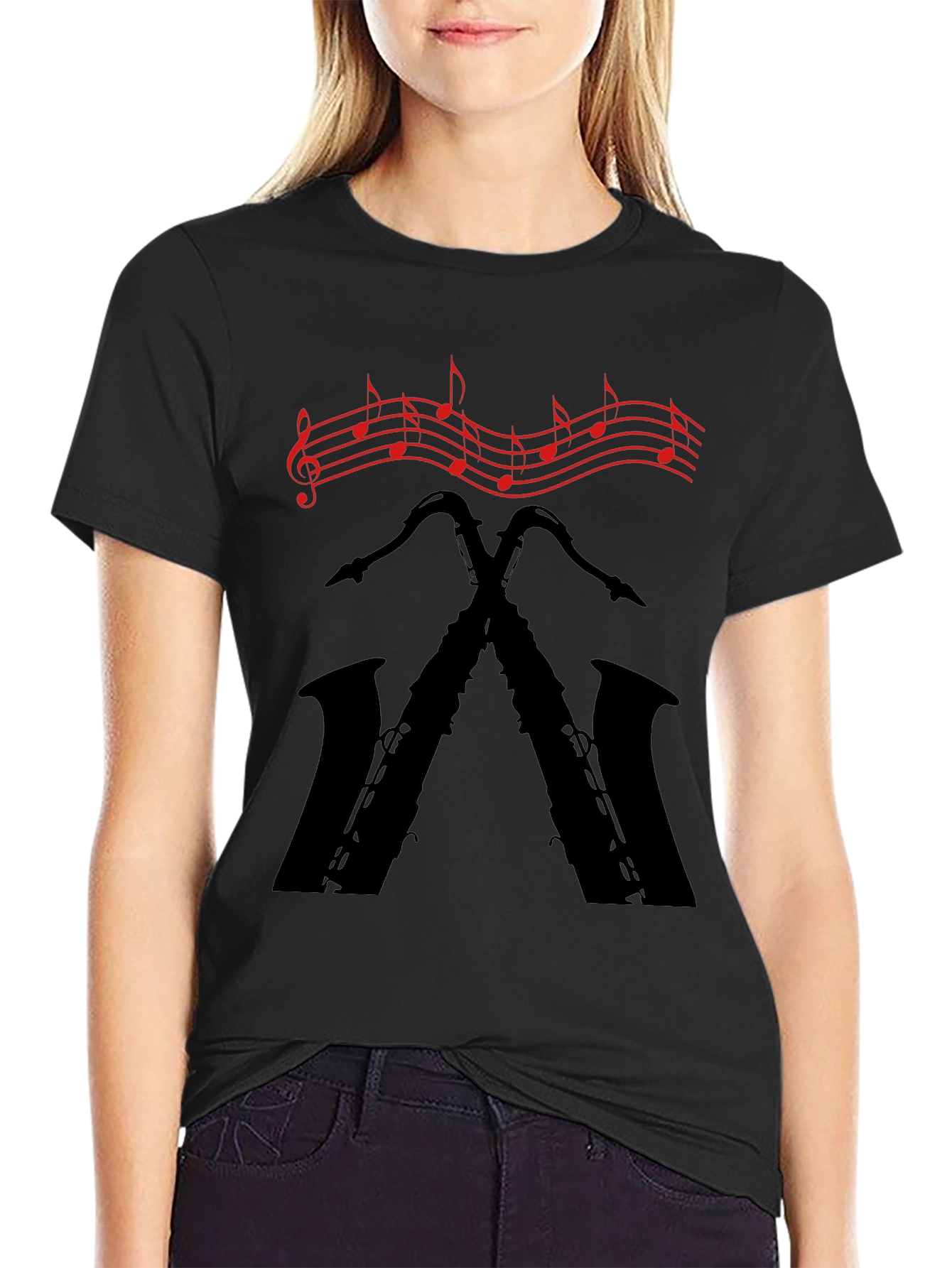 Musical Saxophone Graphic Tee