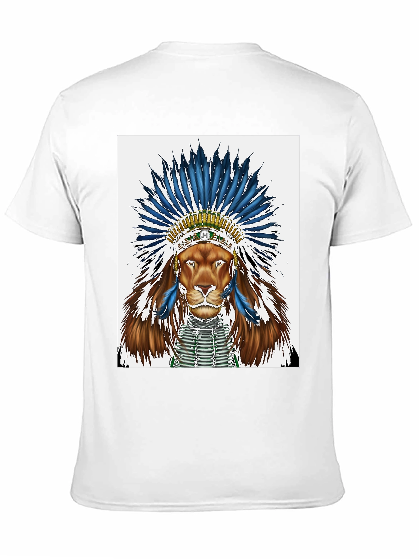 Lion Headdress Graphic Tee - Black