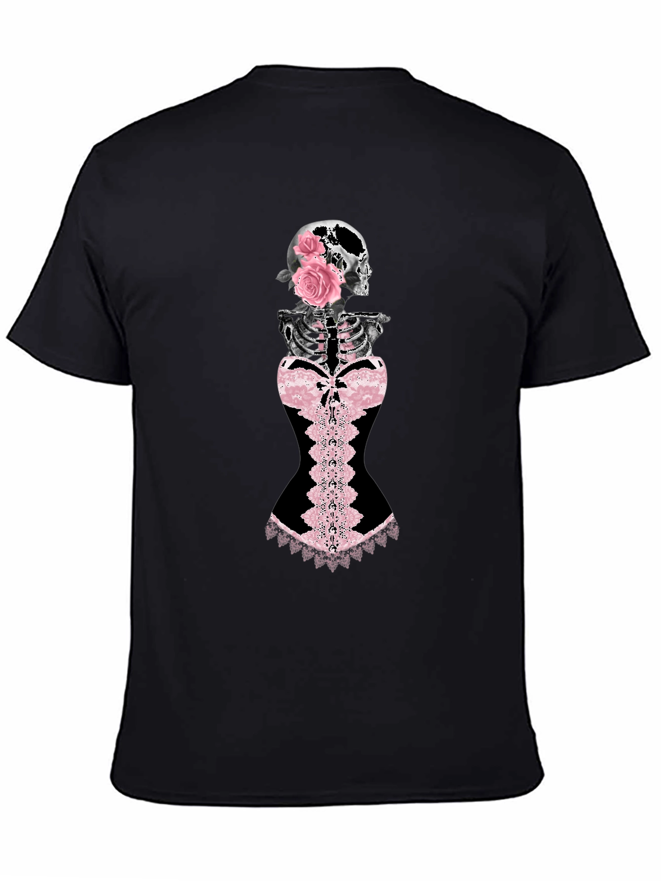 Skull & Roses Corset Graphic Tee