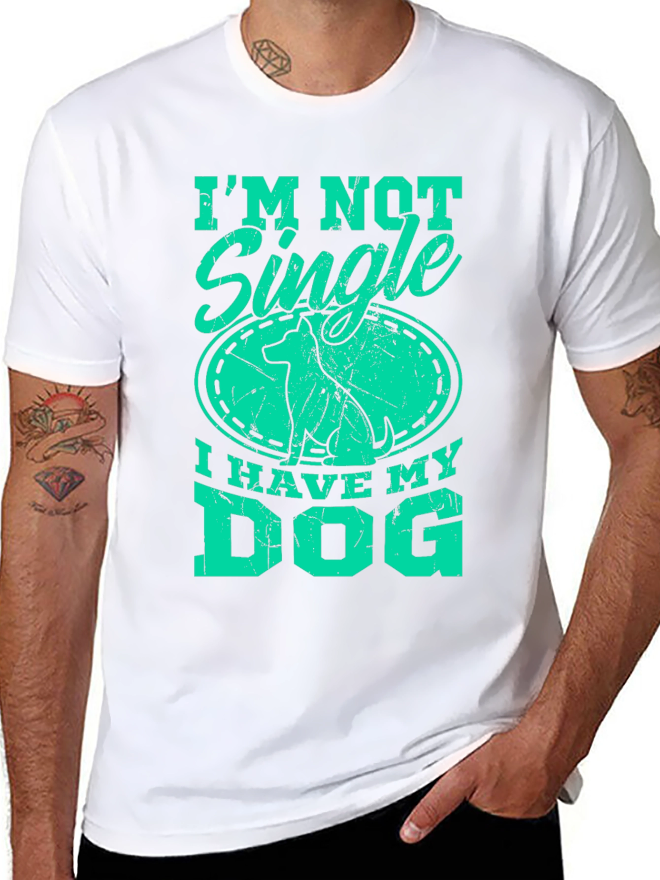 I’m Not Single I Have My Dog T-Shirt – Funny Dog Lover Graphic Tee Gift