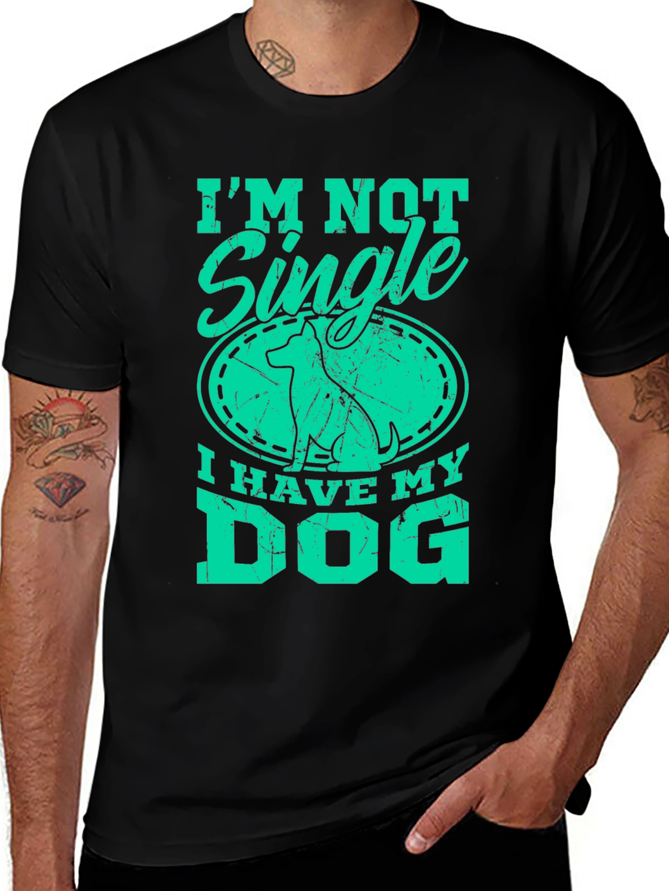 I’m Not Single I Have My Dog T-Shirt – Funny Dog Lover Graphic Tee Gift