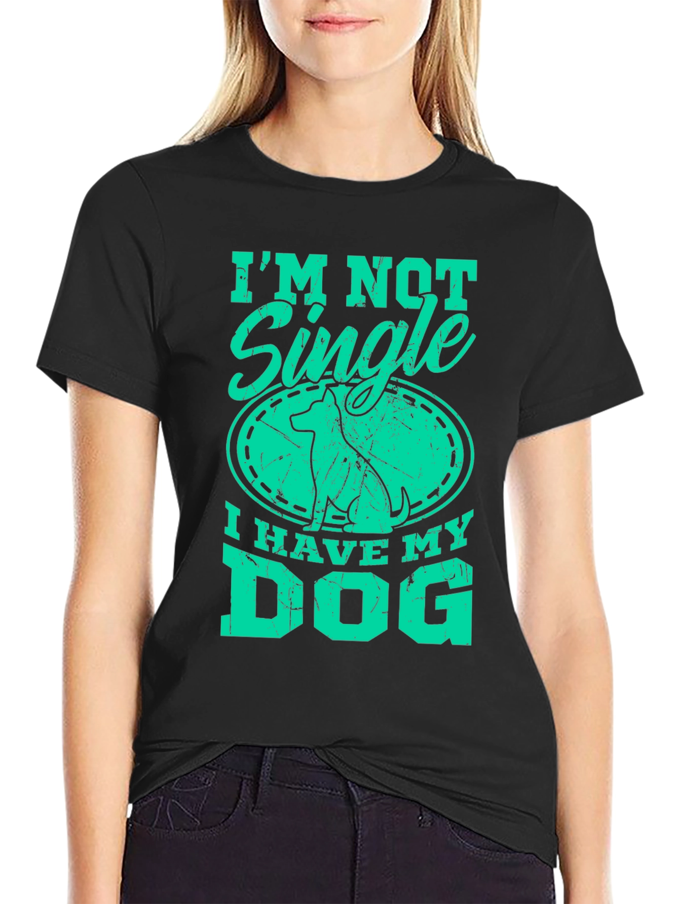 I’m Not Single I Have My Dog T-Shirt – Funny Dog Lover Graphic Tee Gift