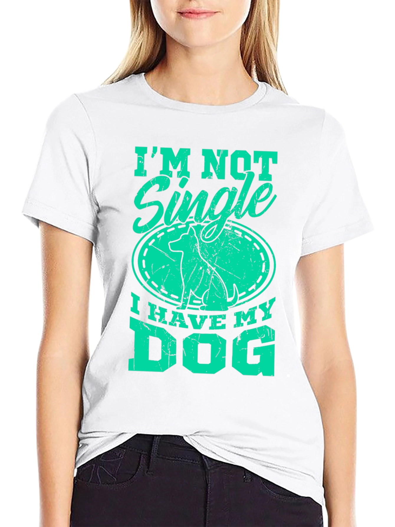 I’m Not Single I Have My Dog T-Shirt – Funny Dog Lover Graphic Tee Gift