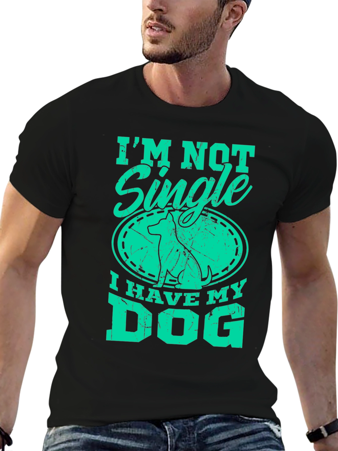 I’m Not Single I Have My Dog T-Shirt – Funny Dog Lover Graphic Tee Gift