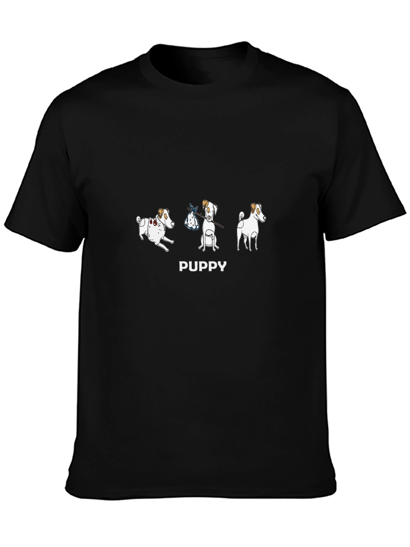 PUPPY Cartoon Dogs T-Shirt – Cute Dog Lover Graphic Tee Gift