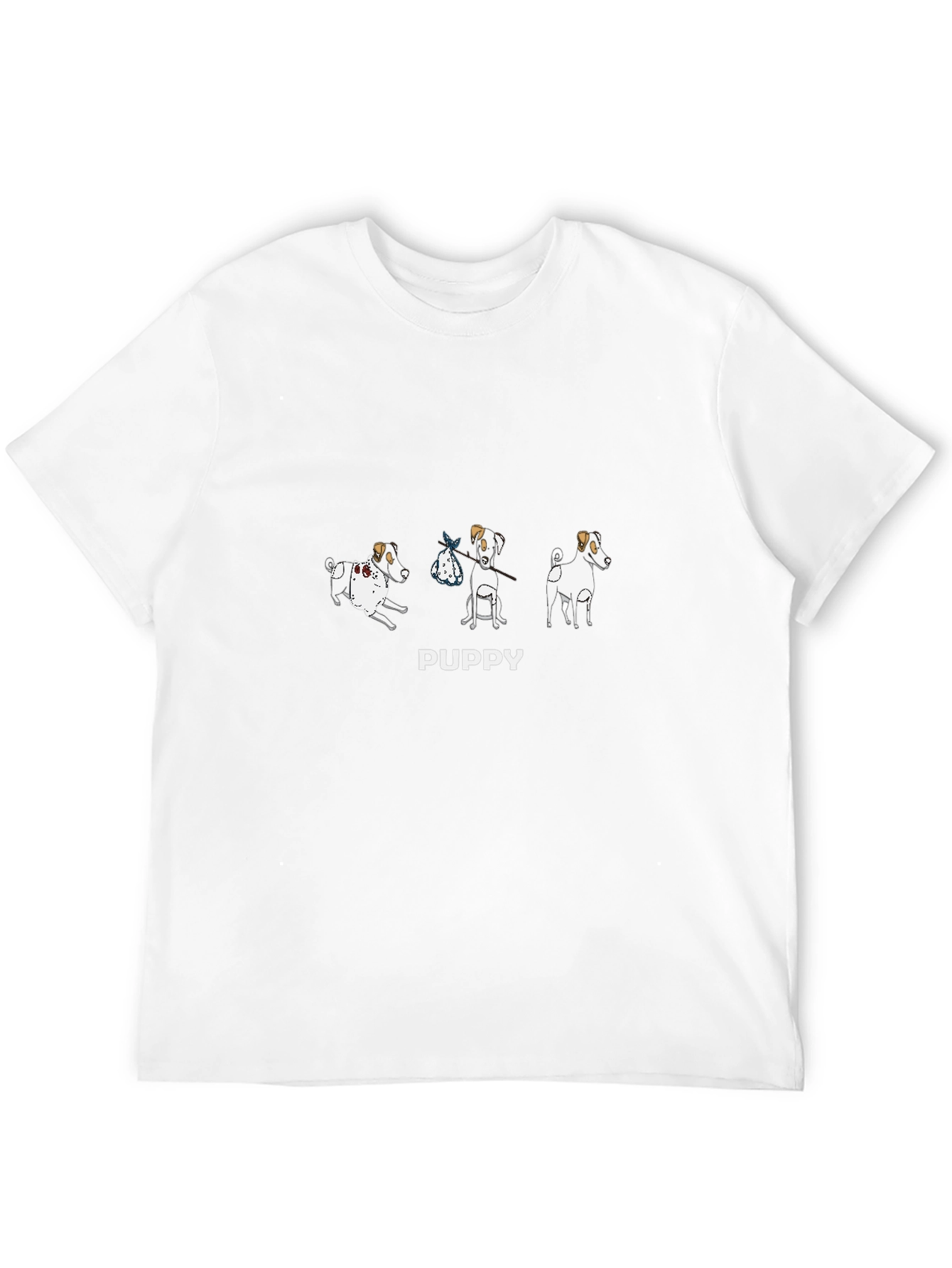 PUPPY Cartoon Dogs T-Shirt – Cute Dog Lover Graphic Tee Gift