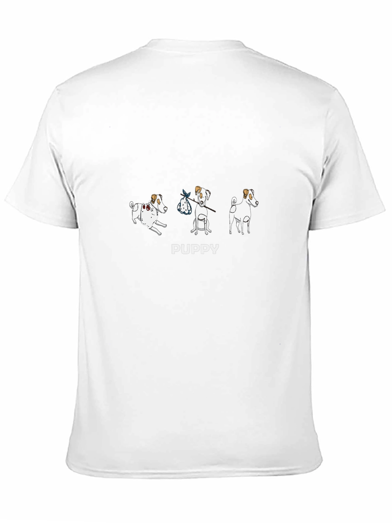 PUPPY Cartoon Dogs T-Shirt – Cute Dog Lover Graphic Tee Gift
