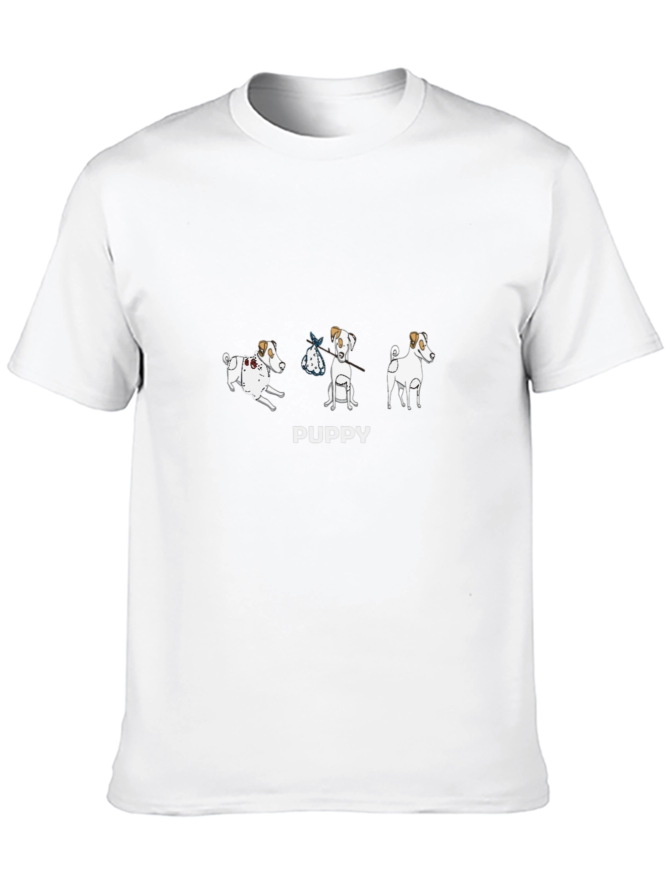 PUPPY Cartoon Dogs T-Shirt – Cute Dog Lover Graphic Tee Gift