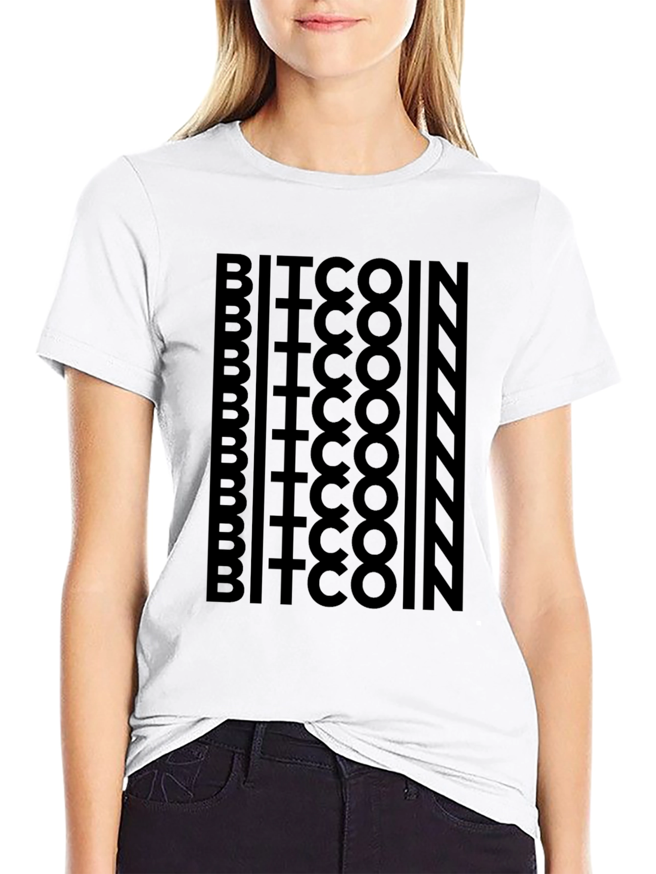 Bitcoin Graphic Print Tee - Black Crypto T-Shirt