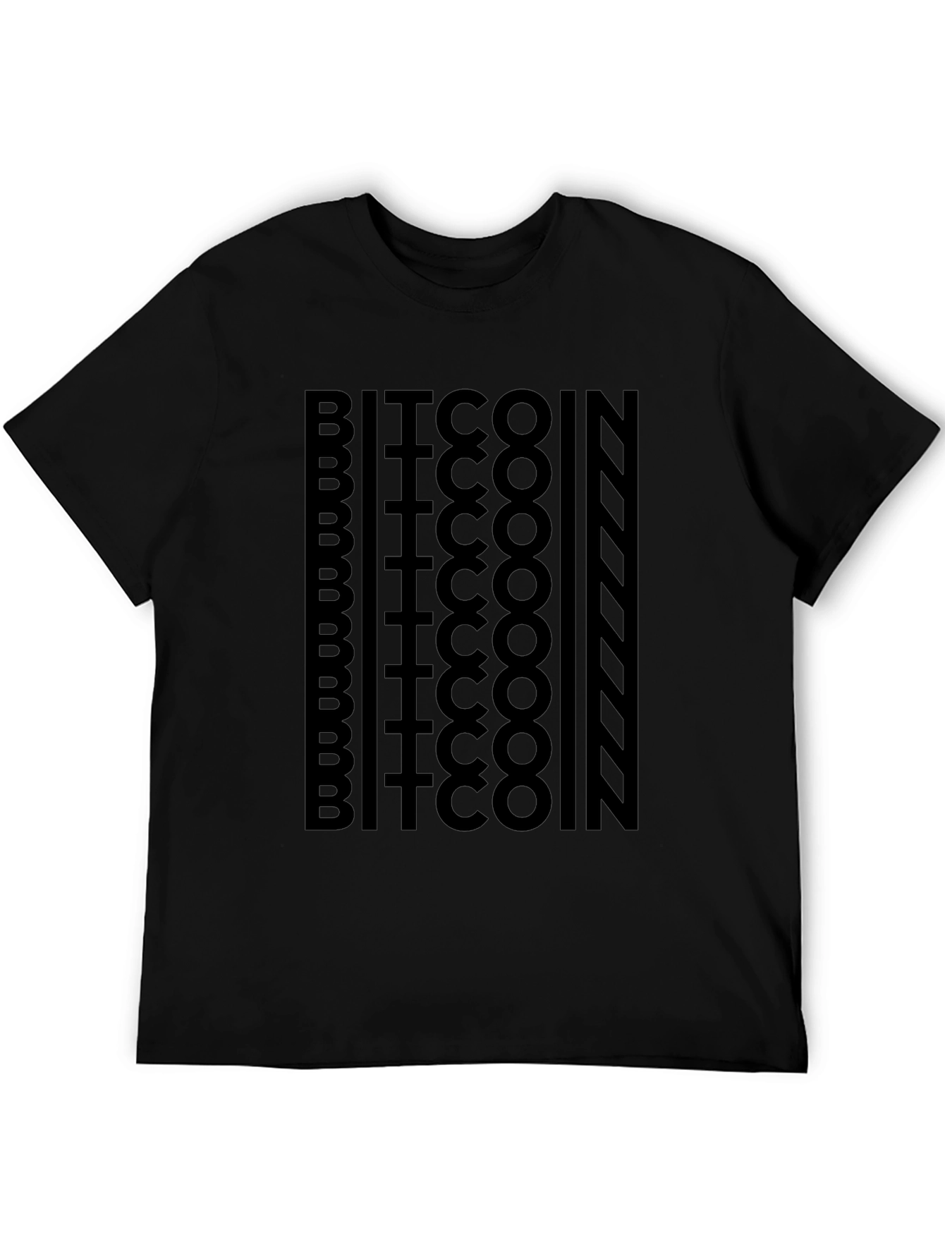 Bitcoin Graphic Print Tee - Black Crypto T-Shirt